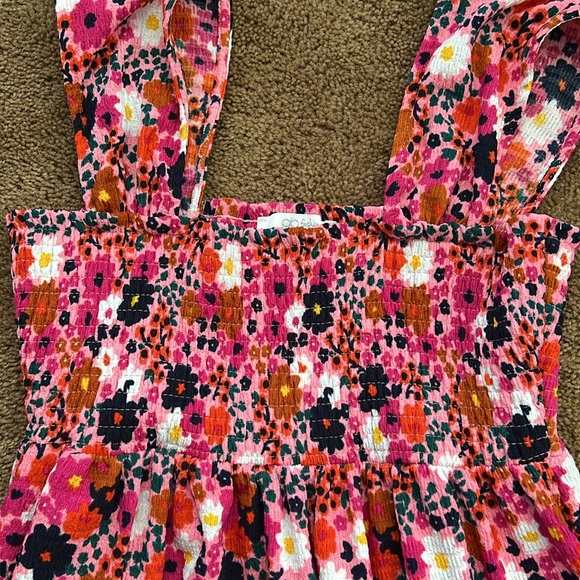 NWOT Multicolored Floral sun dress. Size small. Flowy with elasticized bust. - Picture 2 of 6